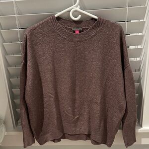 Vince Camuto Women's Eggplant / Purple Crewneck Sweater